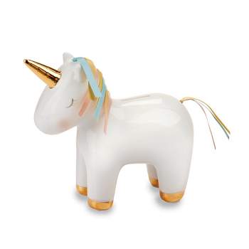 Baby Aspen Unicorn Ceramic Piggy Bank | BA21024NA