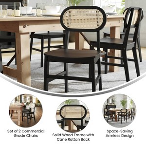 Taylor & Logan Danny Cane Rattan Chair Set - 1 of 4
