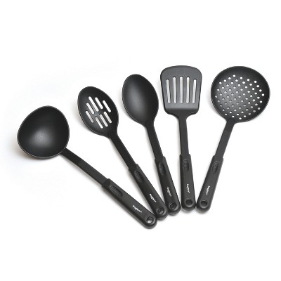 BergHOFF Black Nylon 5-Piece Kitchen Utensil Set