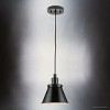 Urban Ambiance Luxury Modern Farmhouse Indoor Pendant,  8-5/8''H x 8-1/4"W x 8-1/4''D,  Matte Black Finish, UHP4673 - 3 of 4