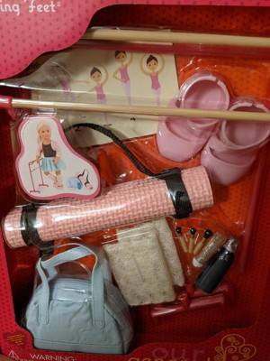 Our Generation Dancing Feet Ballet Accessory Set For 18