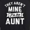 Women's - Instant Message - They Aren't Mine I'm The Aunt Lightweight French Terry Wide Neck Long Sleeve Graphic Shirt - 2 of 4