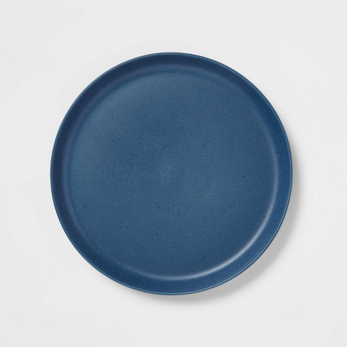 Simply Blue Stoneware 8 Inch Salad Luncheon Plate, Set of 4