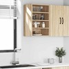 CLIHOME Open 4-Tier Storage Wall Kitchen Storage Cabinet for Modern Living Spaces - 2 of 4