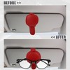 Unique Bargains PU leather Adsorption Car Visor Sunglasses Holder 1 Pc - 3 of 4