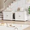 Cat Litter Box Enclosure 55.1" Double Litter Box with Cat Litter Pad - 3 of 4