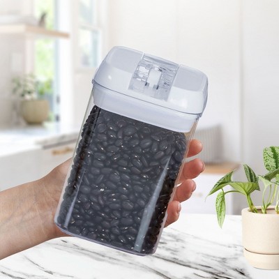 Cheer Collection 8-Piece White Airtight Food Storage Set