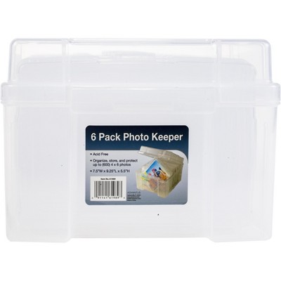 10 Pack 5 X 7 Photo Storage and Embellishment Craft Case, Clear