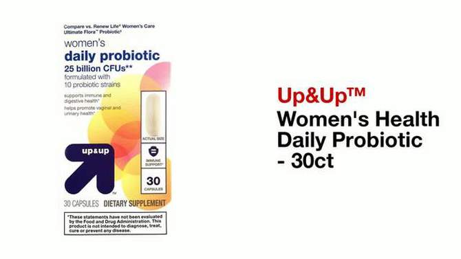 Women&#39;s Health Daily Probiotic - 30ct - up &#38; up&#8482;, 2 of 8, play video