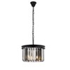 Elegant Lighting Sydney 3 light Polished nickel Pendant Silver Shade (Grey) Royal Cut Crystal - 3 of 4