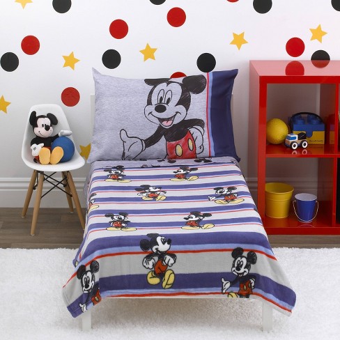 Mickey Mouse Friends Toddler Bedding Set 4pc