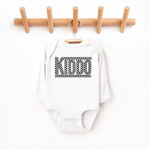 The Juniper Shop Kiddo Checkered Baby Long Sleeve Bodysuit - 1 of 3