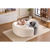 Dolonm S-Curved Chenille Sectional Sofa - Dual-Depth (21.3" & 26.8"), No Assembly, Compact for Small Spaces, Yin-Yang Design, Includes Pillows - 4 of 4