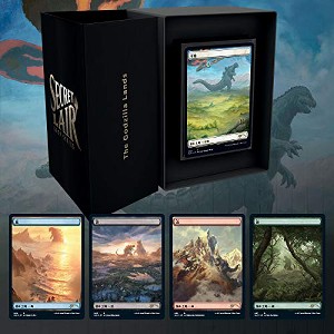 Magic The Gathering Magic: The Gathering Secret Lair: MTG Ikoria Lair of Behemoths Godzilla Lands - 1 of 4