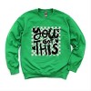 Simply Sage Market You Got This Distressed Checkered Sweatshirt - 3 of 4