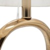 Metal Table Lamp Comes with Various Base Styles and a Hemp Lampshade for Modern Bedside Tables Desks Living Rooms - 4 of 4