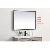 Elegant Lighting Pier 27x36 inch LED mirror with adjustable color temperature 3000K/4200K/6400K in black - 3 of 4