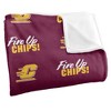 Central Michigan University Logo Pattern Silky 50x60 Blanket, 1 Sided - 3 of 4