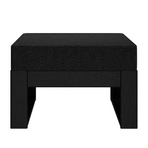 WestinTrends Montara Outdoor HDPE Patio Ottoman with Waterproof Olefin Cushions - 1 of 4