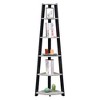 71" Newport 5 Tier Corner Bookshelf - Breighton Home - 3 of 4