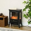 NAYSAYE Indoor Fireplace Freestanding Stove Three Sided View for Living Room , Black, 15.4"*9.4"*22.4" - 2 of 4