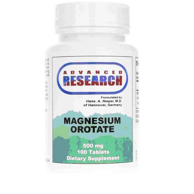 Advanced Research/Nutrient Carriers Magnesium Orotate 500 mg 100 Tablets.