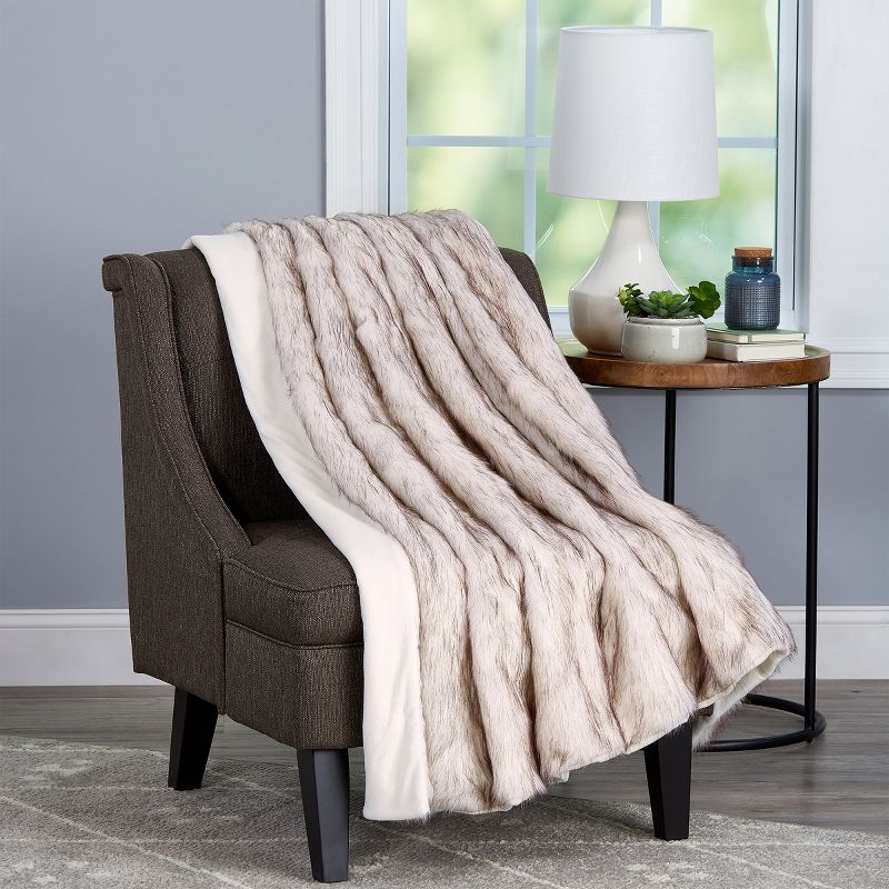 Hastings Home Faux Fur Throw Blanket - Hypoallergenic for Sofas and Beds, 1 of 9