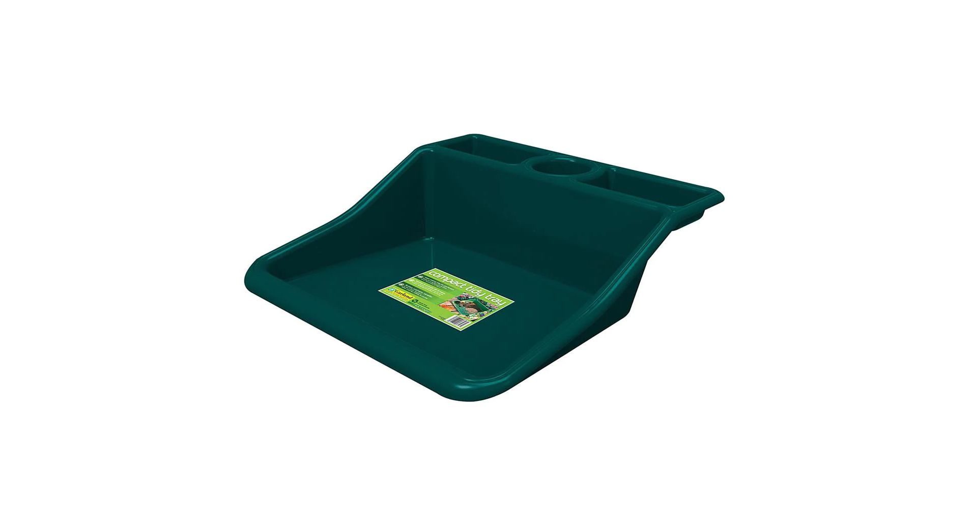 Garden Tidy Tray with Shelf - 19"L x 19.5"W x 6"H, Green