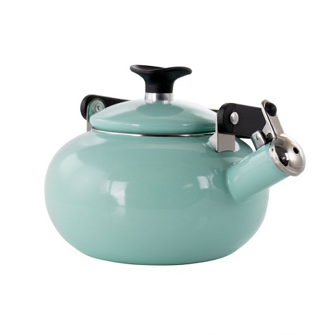 Elitra Home Stove Top Whistling Fancy Tea Kettle - Stainless Steel Tea Pot  With Ergonomic Handle - 2.7 Quart / 2.6 Liter,black : Target