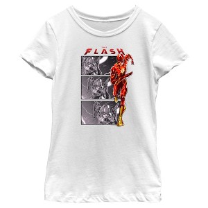 Girl's The Flash Speedster comics Book Panels T-Shirt - 1 of 4