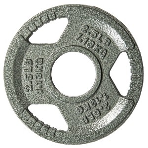 Sapphtopaz Olympic Cast Iron Weight Plates for Barbell, 2-Inch Barbell Plates for Strength Training in Home & Gym, Multiple Weights - 1 of 4