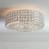 Possini Euro Design Avera Modern Ceiling Light Flush Mount Fixture 15 1/2" Wide Chrome 6-Light Clear Faceted Crystal for Bedroom Kitchen Living Room - 2 of 4