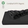 260 Thread Count Organic Cotton Percale Fitted Sheet by Bare Home - 2 of 4