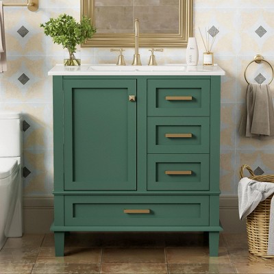 Versatile Bathroom Vanity with Sink: Elevate Your Space with Clean Lines and Contemporary Style in Any Finish