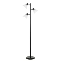 Glass Shade Track Tree Floor Lamp (Includes LED Light Bulb) - Cresswell Lighting