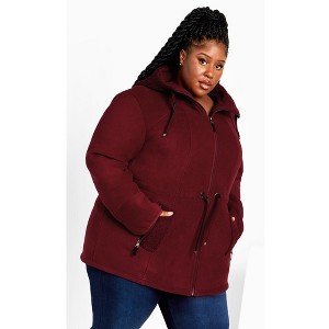 Avenue Fleece Hood Coat - 1 of 4