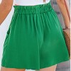 Women's Vibrant Green Drawstring Shorts with Tasseled Tie - Cupshe - 4 of 4