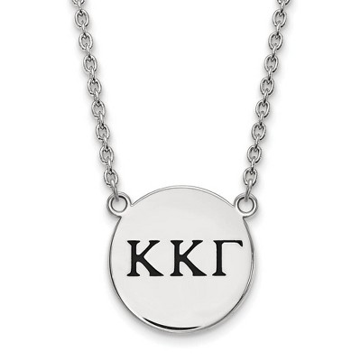Black Bow Jewelry Sterling Silver Kappa Kappa Gamma Greek Life Necklace 18 Inch