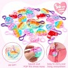 Joyfy 12/30 Packs Valentine’s Day Gift Card with Pop Keychain, Stress Relief Fidget Toys for Kids Valentine's Party Favors and Classroom Exchange Gift - 2 of 4