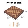 GSE 10" Portable Travel Wooden Chess Se with Magnetic Chess Pieces - image 2 of 4