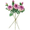 Northlight Real Touch™ Purple Artificial Rose Stems, Set of 6 - 26" - 4 of 4