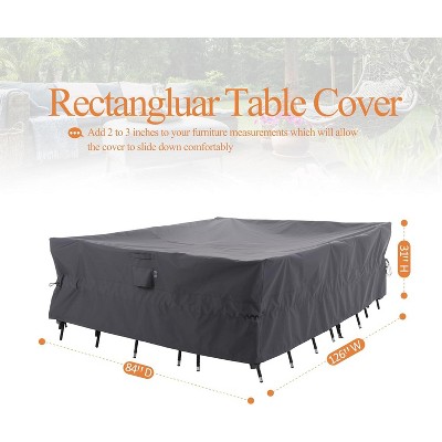 Waterproof Outdoor Patio Rectangular Cover - Gray - Dancing Garden Collection