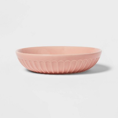 27oz Stoneware Dinner Bowl Pink - Threshold™