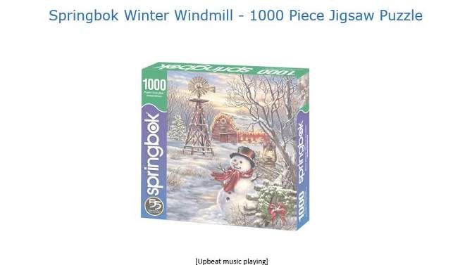 Springbok Winter Windmill Jigsaw Puzzle - 1000pc, 2 of 6, play video