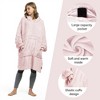 Catalonia Womens' Full Body Oversized Blanket Hoodie Sweatshirt, Extra Long Wearable Fleece Pullover, Gift for Women Wife Girlfriend - 4 of 4