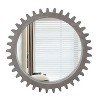 GlasFlength Decorative Wall Mirrors Bathroom Mirror Modern Wall Decor, Unique Style, for Entryway, Living Room, Washroom, Gray,26”*2”*26" - 4 of 4