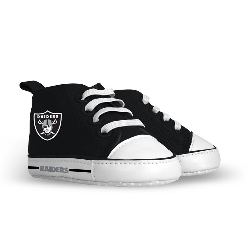 Baby Fanatic Pre-Walkers High-Top Unisex Baby Shoes -  NFL Las Vegas Raiders, 2 of 6