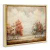Stupell Industries Muted Autumn Treeline Floating Frame Canvas Art - 2 of 4