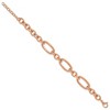 Chisel Stainless Steel Polished Rose IP-plated Open Link 7" Plus a 1.25" Extension Bracelet - 3 of 4