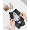 Full Size Toiletry Bag Women Large Cosmetic Bag Travel Makeup Bag Organizer Medicine Bag for Toiletries Essentials Accessories (Large, Black) - 2 of 4